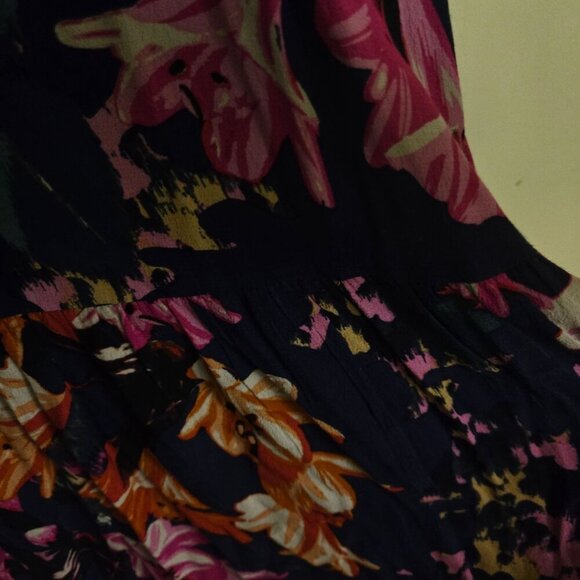 Anthropologie Maeve Caravane Tunic Dress Drop Waist Pockets Size L - Picture 6 of 12